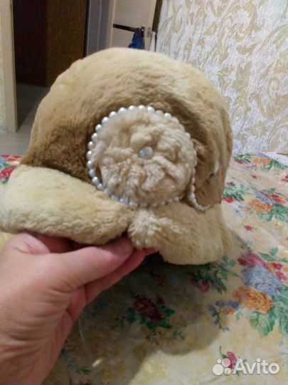 Шапочка-шляпка. Мех Бобёр