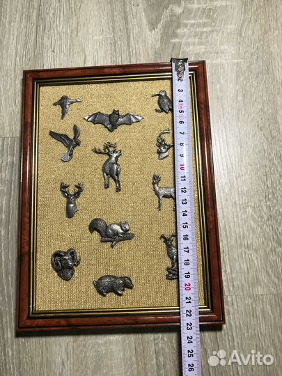 Картина коллекция животных металл подарок Охотнику