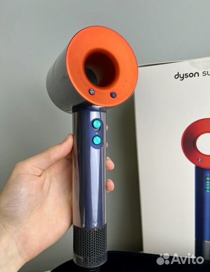 Фен dyson supersonic hd15 prussian blue/topaz