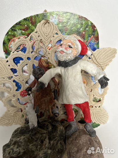 Ватные елочные игрушки