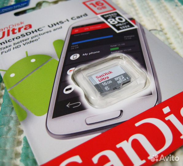 Карты памяти SanDisk Ultra Android MicroSD