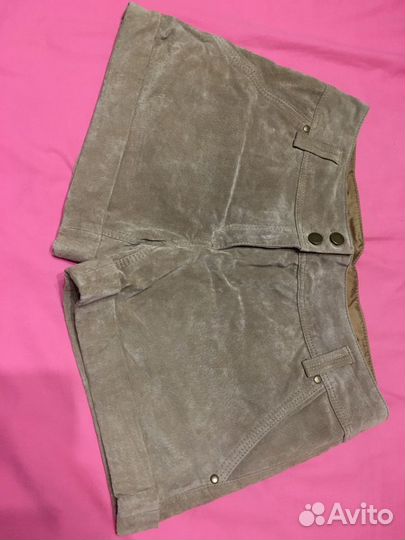 Шорты натуральная замша