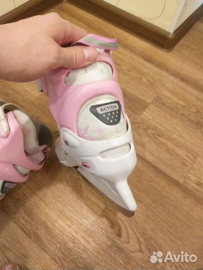 Коньки детские раздвижные 34 37