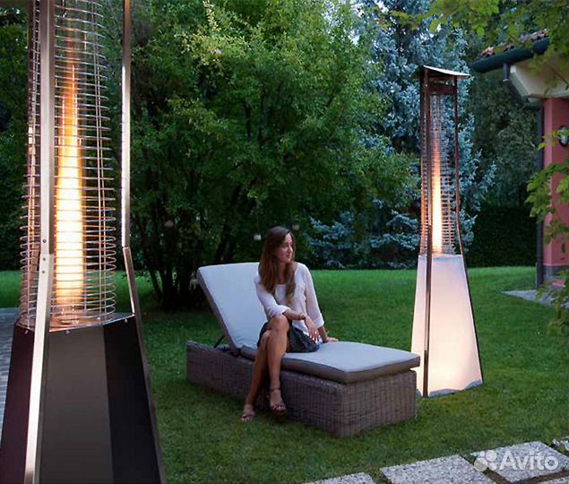 Уличный газовый обогреватель пирамида факел Видео