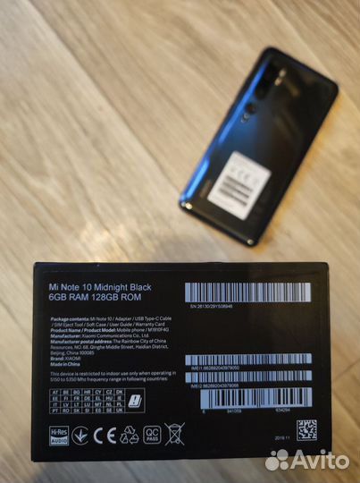 Xiaomi Mi Note 10 Lite, 6/128 ГБ