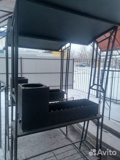 Мангал с крышей