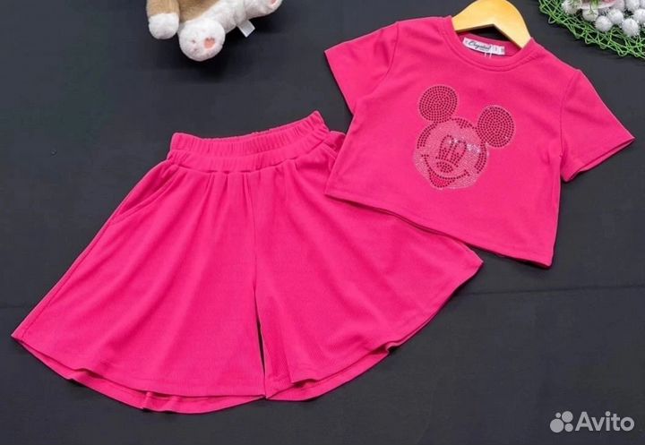 Летний костюм для девочки разные расцветки