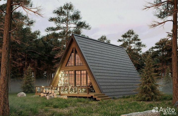 Проект дома A-Frame (А Фрейм )