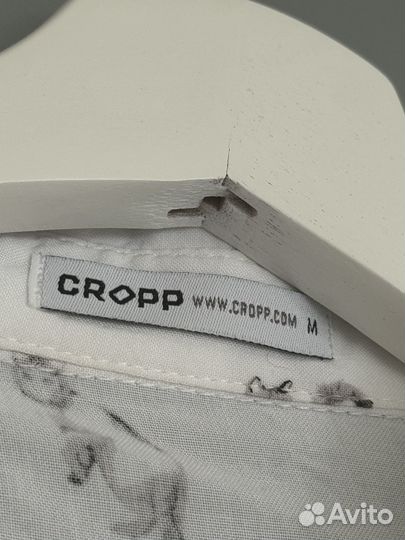 Белая рубашка женская с кошками Cropp