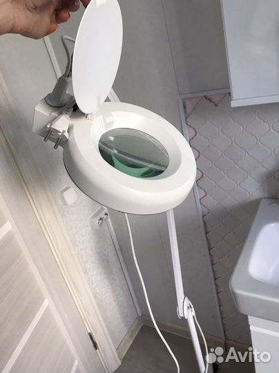 Лампа лупа напольная