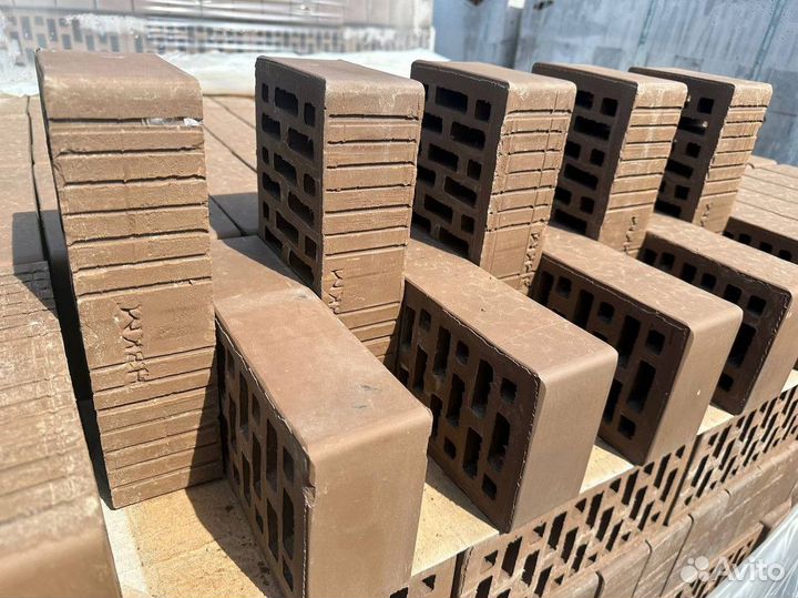 Кирпич лицевой пустотелый. Доставка самовывоз
