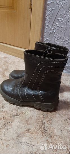 Сапоги зимние детские натуральная кожа и мех 28