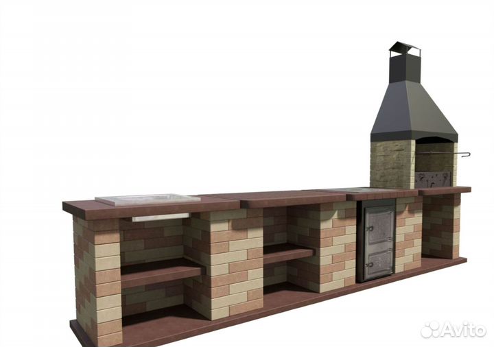 Уличные зоны барбекю всесезонные