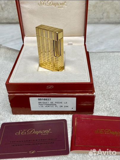S.T. Dupont Montparnasse 24 gold Газовая зажигалка