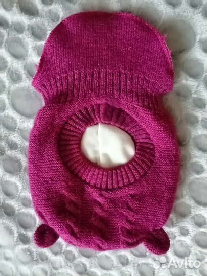 Шапка шлем для девочки