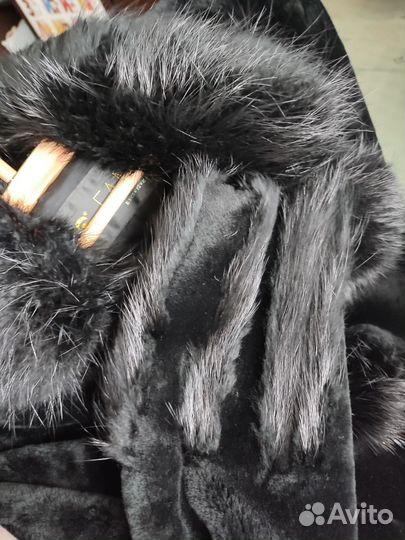 Шуба мутон и нутрия 50