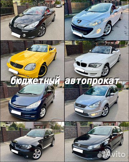 Аренда/авто/кабриолета/минивэна/автомат/акпп