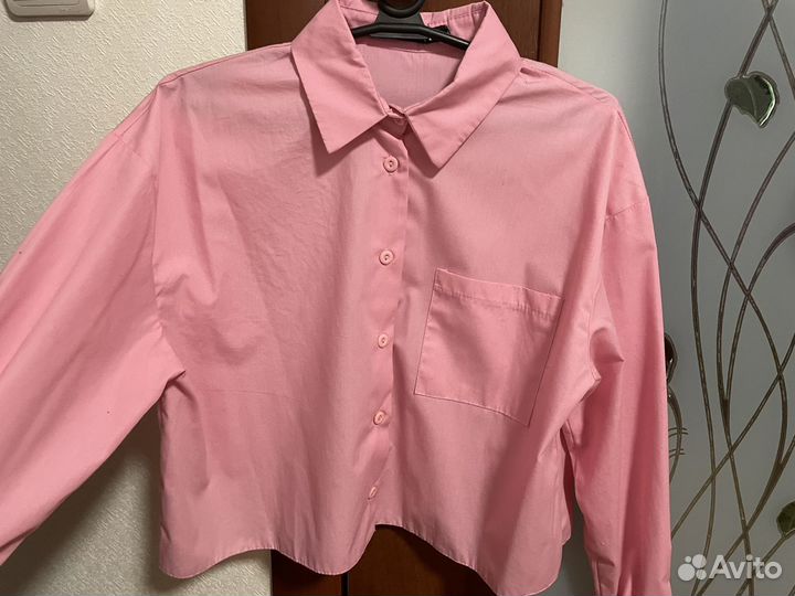 Рубашка розовая женская