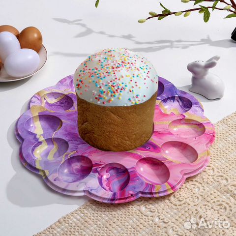 Пасхальные подставки для яиц и куличей