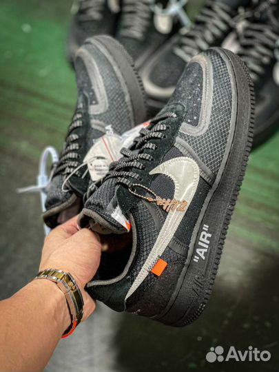 Кроссовки Nike Off-white air force 1 black the 10