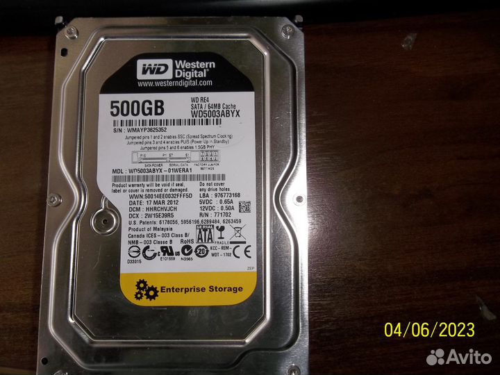 WD WD5003abyx 500GB