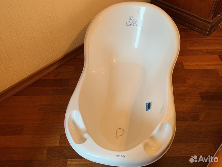 Ванночка детская для купания со сливом (tega baby)