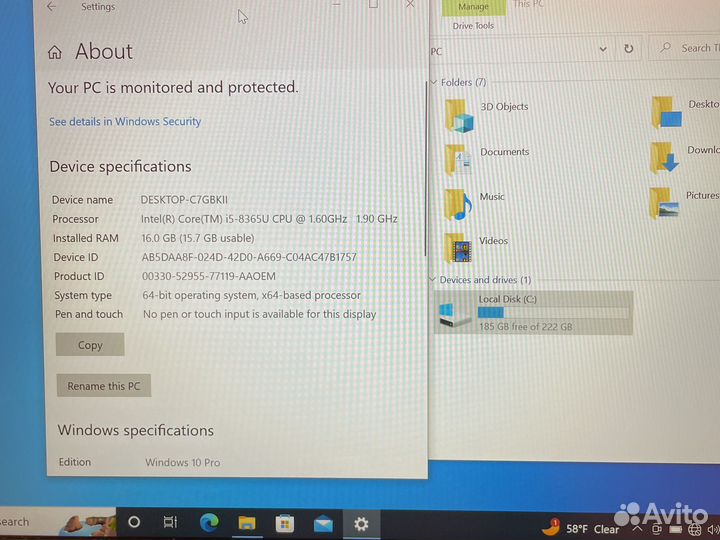 Thinkpad L390 i5-8365u.16gb.256ssd FHD IPS