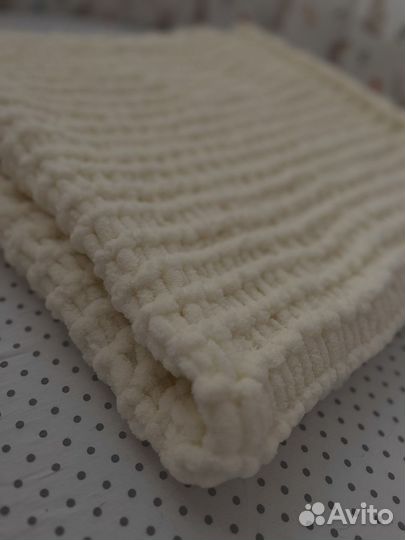 Пледы снуды из пряжи ализе пуффи