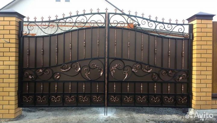 Ворота кованые