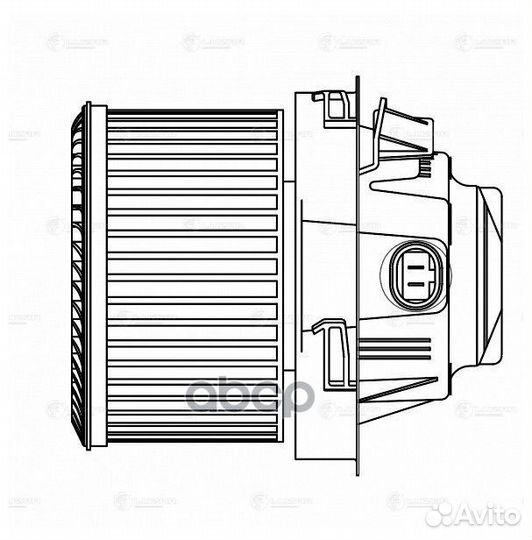 Вентилятор отопителя салона peugeot 207 06- LFH