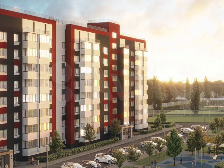 2-к. квартира, 53,4 м², 3/8 эт.
