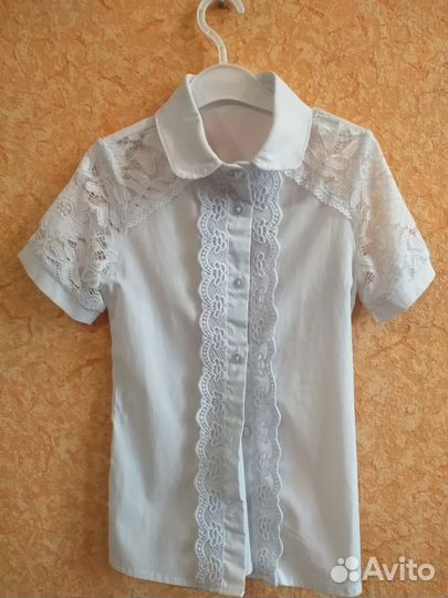 Блузка белая школьная 36 размера