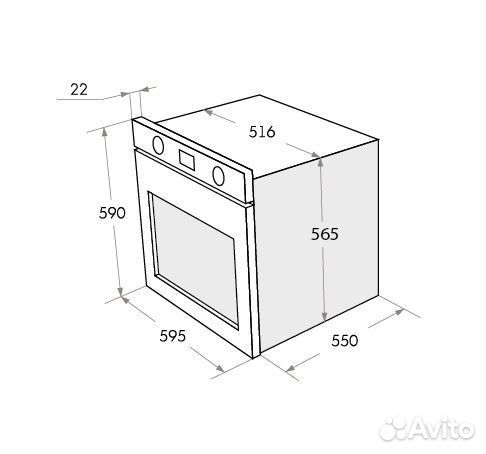 Духовой шкаф maunfeld aeoc.575W белый Новый