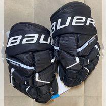 Краги хоккейные 10 размер Bauer mach черные с бел