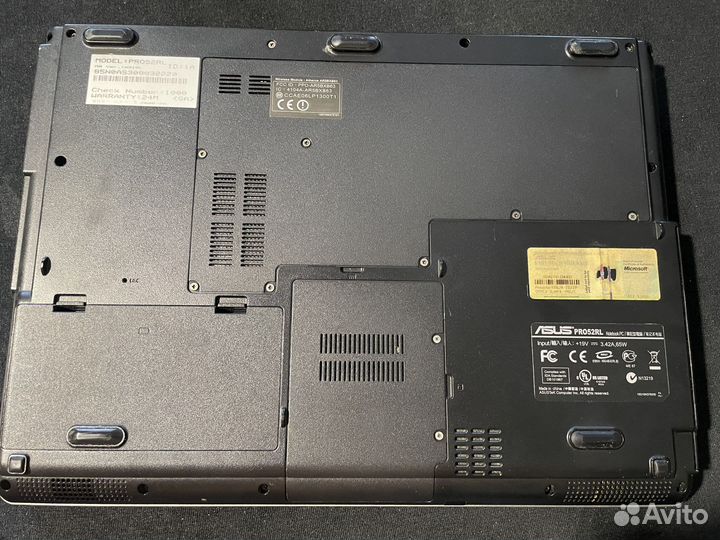Ноутбук asus pro52rl