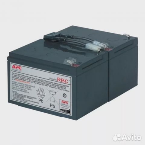 Аккуму�ляторная батарея для ибп APC RBC6 24 В, 12 А