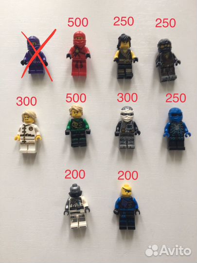 Lego минифигурки Ninjago