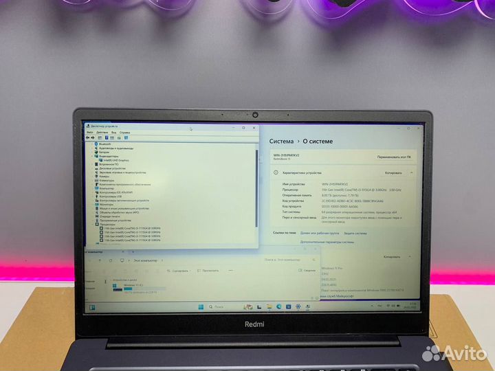 Мощный ультрабук Redmi на I3-11GEN/8GB/SSD