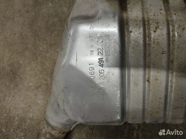 Глушитель задний Мерседес C205