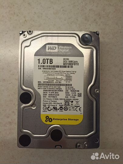Жесткий диск Western Digital RE4 WD1003fbyx 1Tb