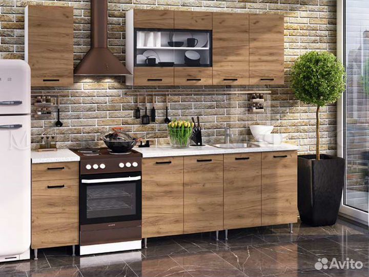 Кухня Рио дуб крафт 2,0 метра