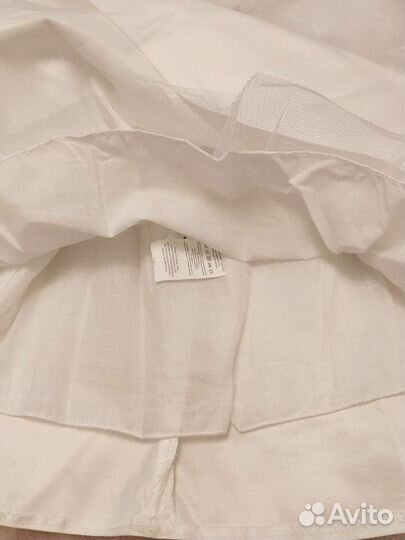 Белое нарядное платье для девочки, р.110