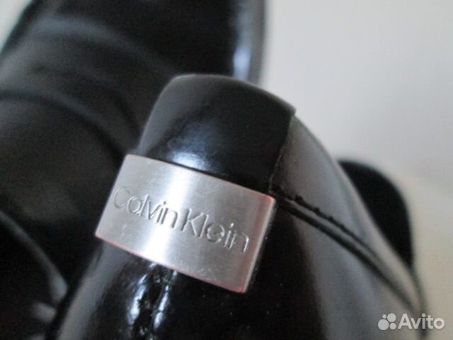 Туфли Calvin Klein р.38 чёрные лаковые закрытые