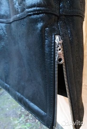 Натуральная Дубленка Зимняя курка женская размер L