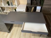 Стол письменный IKEA alex серый