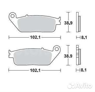 Тормозные колодки для мотоцикла SB142