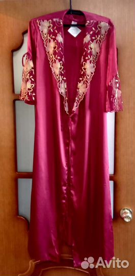 Халат пеньюар шёлковый