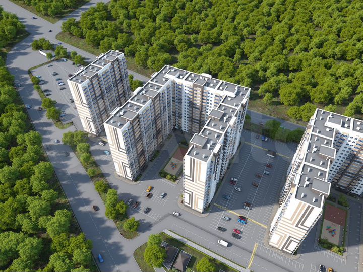 3-к. квартира, 71,6 м², 7/16 эт.