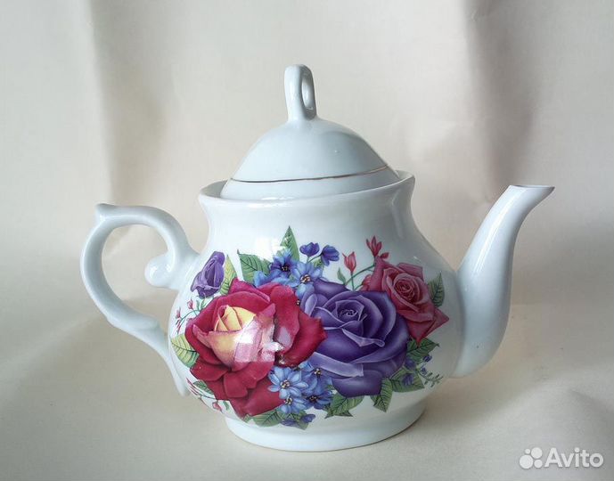 Фарфоровый чайник сервиз СССР