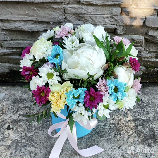 Цветы в коробке 214